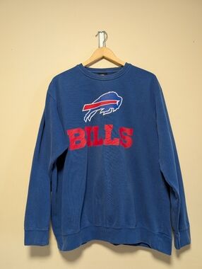 NFL Buffalo Bills Crewneck Sweatshirt XL Blue Logo Graphic